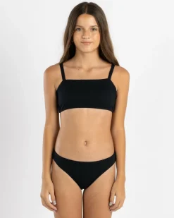 Bikinis*Topanga Girls' Antonia Bandeau Bikini Set Black
