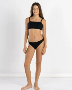 Bikinis*Topanga Girls' Antonia Bandeau Bikini Set Black