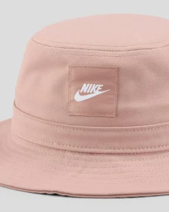 Headwear*Nike Girls' Apex Bucket Hat Particle Pink/white