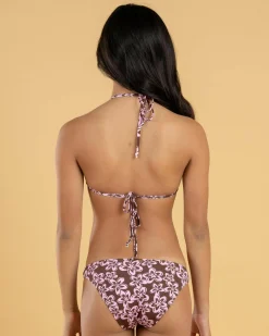 Bikinis*Kaiami Girls' April Triangle Bikini Set Choc/pink