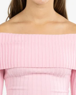 Tops*Ava And Ever Girls' Ari Off Shoulder Knit Top Pink