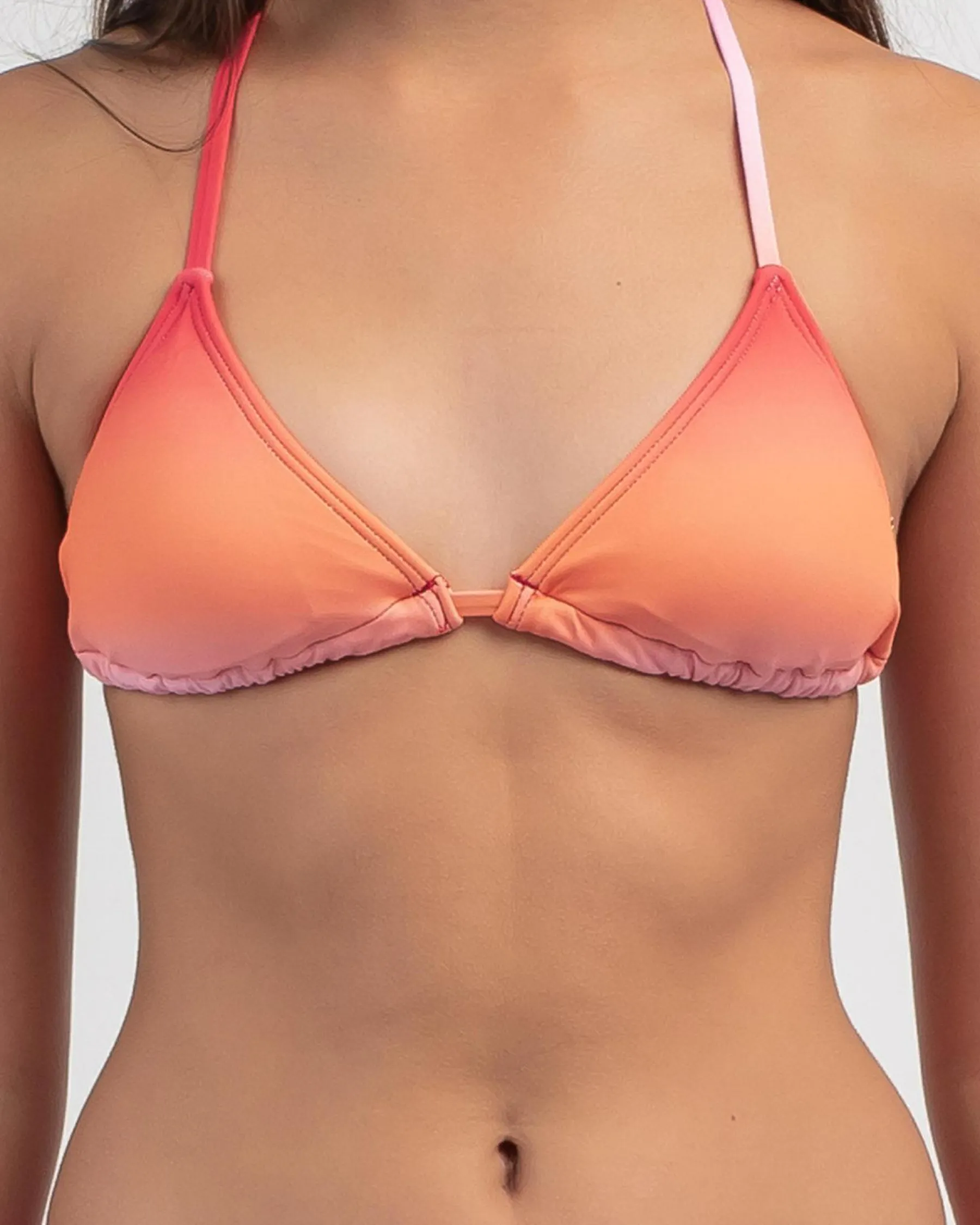 Bikinis*Topanga Girls' Ariana Ombre Triangle Bikini Set Orange