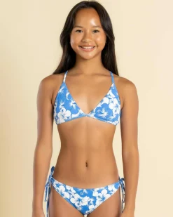 Bikinis*Topanga Girls' Aruba Triangle Bikini Set Blue