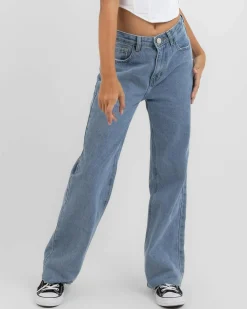 New Girls' Avril Straight Leg Jeans Kids Jeans|Denim