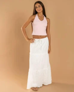 Tops*Ava And Ever Girls' Basic Halter Top Light Pink