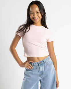 Discount Girls' Basic Super Soft Tee Kids Tops