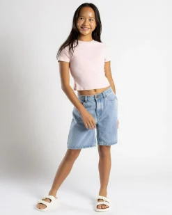 Discount Girls' Basic Super Soft Tee Kids Tops