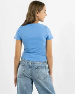 Tops*Ava And Ever Girls' Basic Super Soft Tee Blue