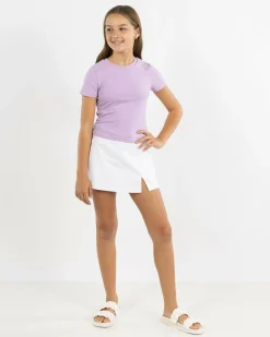 New Girls' Basic Super Soft Tee Kids Tops