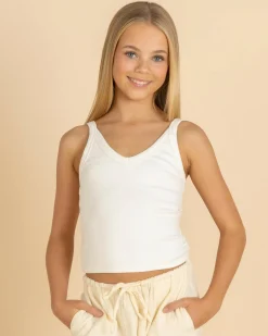 Discount Girls' Basic V Neck Top Kids Tops