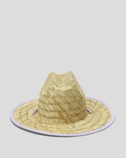 Headwear*Billabong Girls' Beach Dayz Panama Hat Lilac Breeze