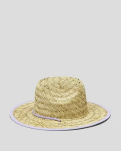 Headwear*Billabong Girls' Beach Dayz Panama Hat Lilac Breeze
