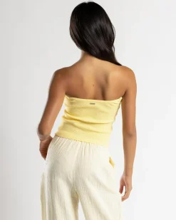 Tops*Mooloola Girls' Bianca Knit Tube Top Lemon