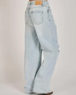 Jeans|Denim*DESU Girls' Blaze Wide Leg Jeans Blasted Distressed Bleach