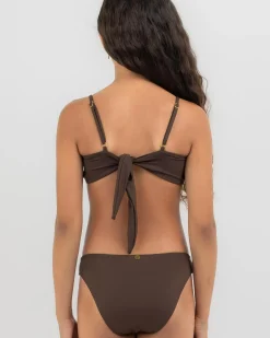 Bikinis*Kaiami Girls' Bobbie Bandeau Bikini Set Dark Choc