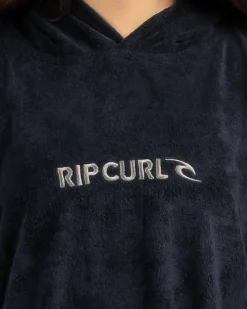 Towels*Rip Curl Girls' Brand Hooded Towel Black/grey