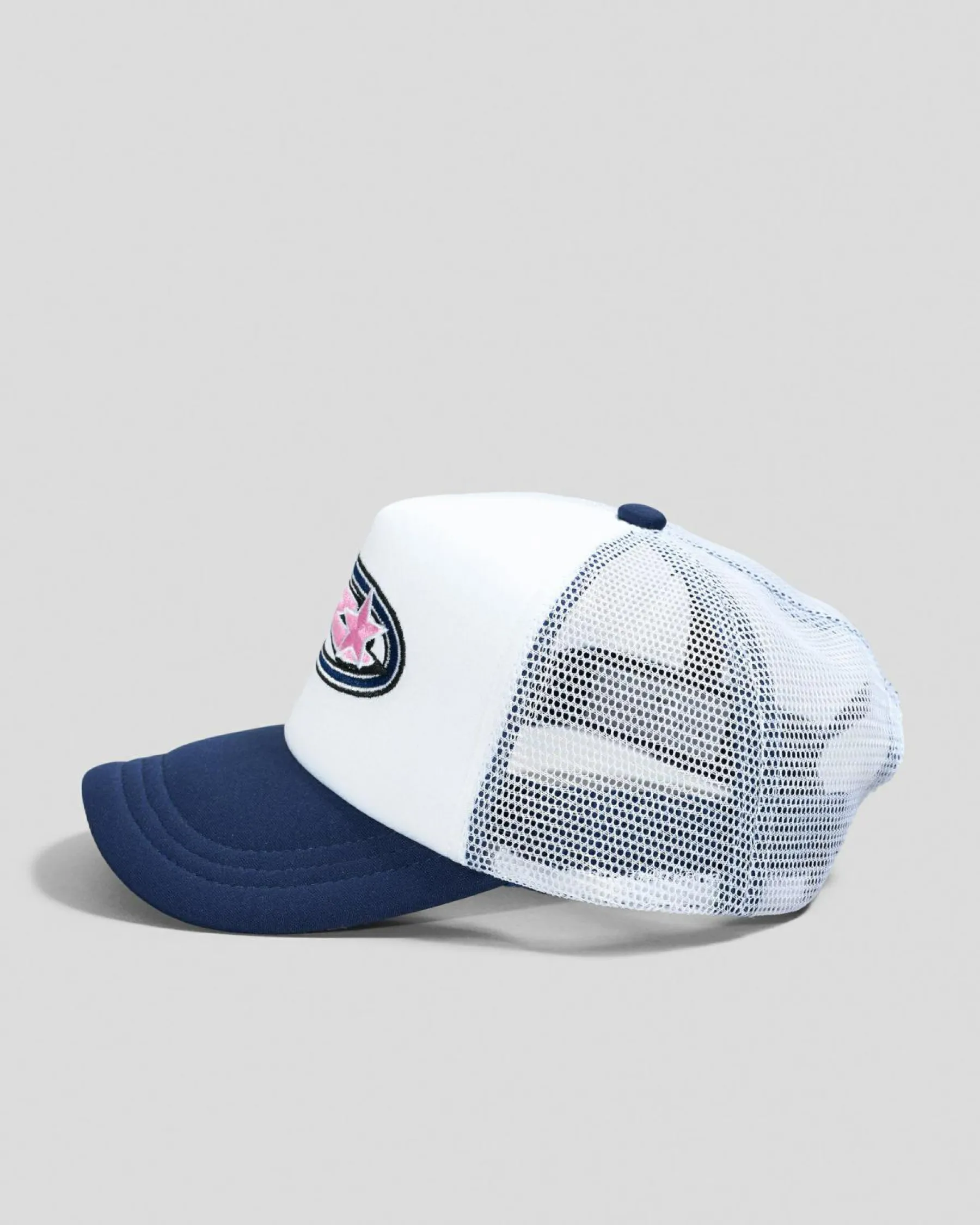 Headwear*Rusty Girls' Bright Star Trucker Cap Navy Blue
