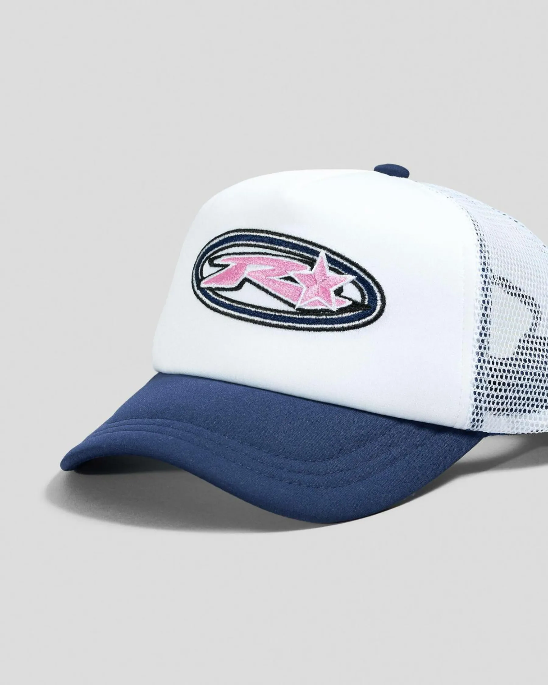 Headwear*Rusty Girls' Bright Star Trucker Cap Navy Blue