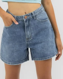 Denim|Bottoms*DESU Girls' Byron Mid Denim Shorts Dark Mid