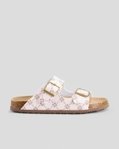 Slides & Sandals*Ava And Ever Girls' Cameron Slide Sandals Light Pink