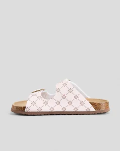 Slides & Sandals*Ava And Ever Girls' Cameron Slide Sandals Light Pink