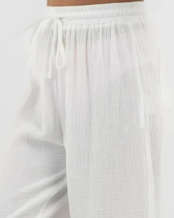Bottoms*Mooloola Girls' Cancun Beach Pants White