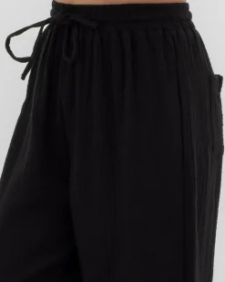 Bottoms*Mooloola Girls' Cancun Beach Pants Black