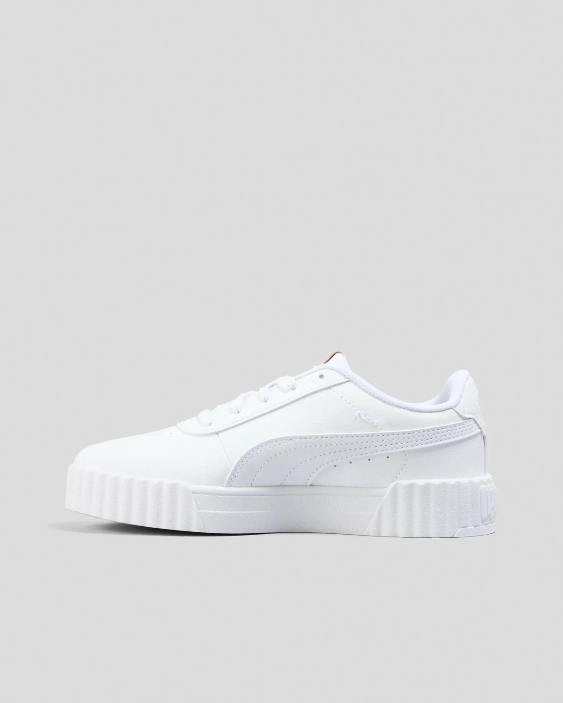 Sneakers*Puma Girls' Carina 3.0 Shoes Puma White/puma Gold