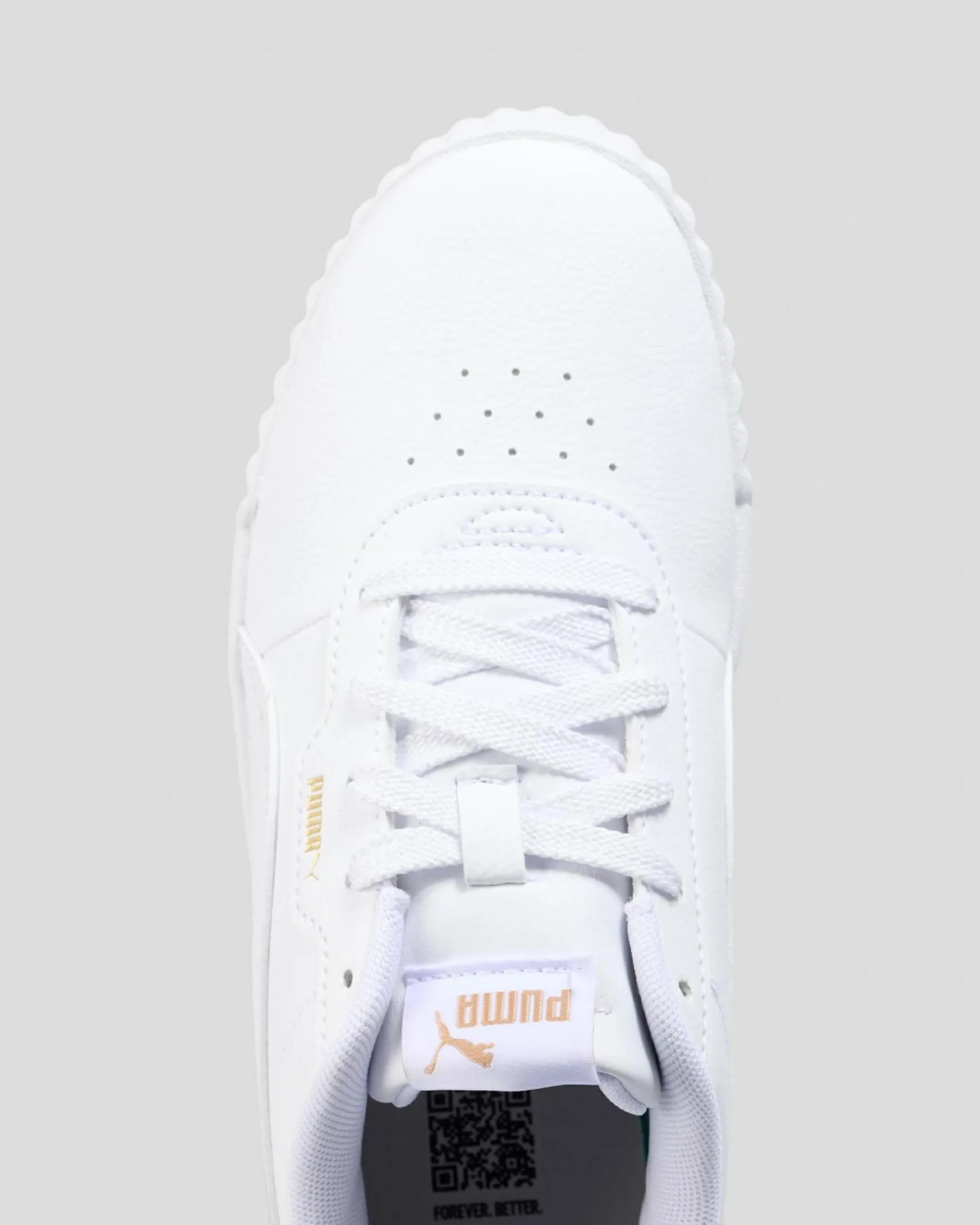 Sneakers*Puma Girls' Carina 3.0 Shoes Puma White/puma Gold
