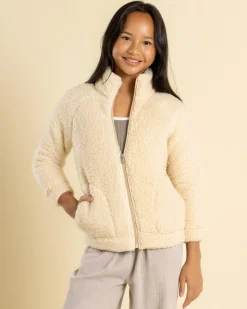 Outerwear*Roxy Girls' Castle On The Hill Jacket Parchment