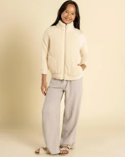Outerwear*Roxy Girls' Castle On The Hill Jacket Parchment