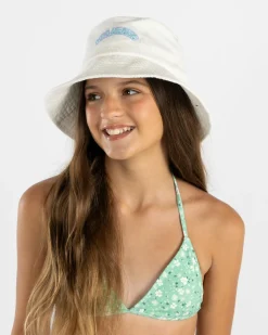 Headwear*Billabong Girls' CB Gigglemug Cord Bucket Hat Salt Crystal