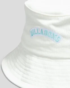 Headwear*Billabong Girls' CB Gigglemug Cord Bucket Hat Salt Crystal
