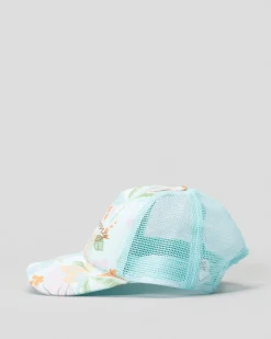 Clearance Girls' CB Marine Tropic Trucker Cap Kids Headwear