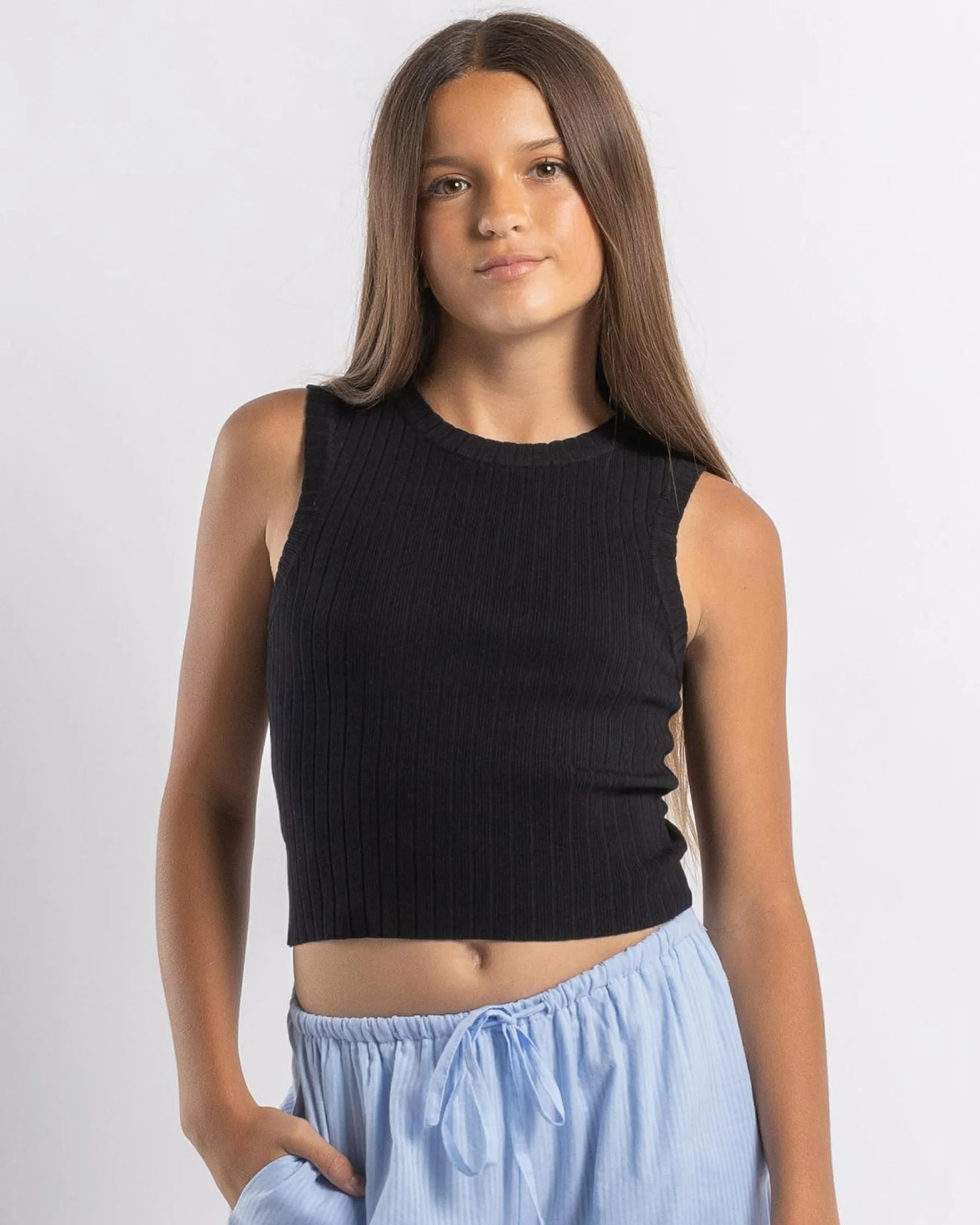 Tops*Mooloola Girls' Ceejay Knit Top Black