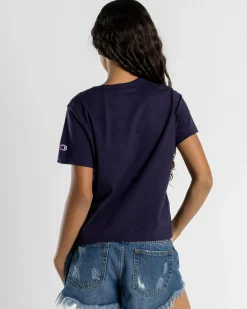 Tops*Champion Girls' Sporty Boxy T-Shirt Dark Eggplant
