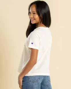 Tops*Champion Girls' Sporty Boxy T-Shirt Natural
