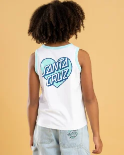 Discount Girls' Checker Heart Stack Centre Tank Top Kids Tops