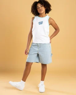 Discount Girls' Checker Heart Stack Centre Tank Top Kids Tops
