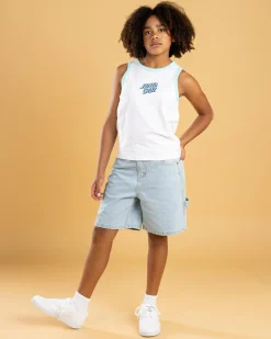 Discount Girls' Checker Heart Stack Centre Tank Top Kids Tops