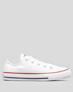 Sneakers*Converse Girls' Chuck Taylor Lo-Cut Shoes White/white