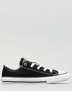 Sneakers*Converse Girls' Chuck Taylor Lo-Cut Shoes Black/white