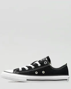 Sneakers*Converse Girls' Chuck Taylor Lo-Cut Shoes Black/white