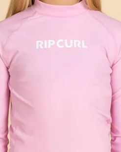 Best Girls' Classic Surf Long Sleeve Rash Vest Kids Rash Vests
