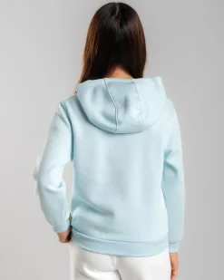 Outerwear*Nike Girls' Club Hoodie Glacier Blue/white