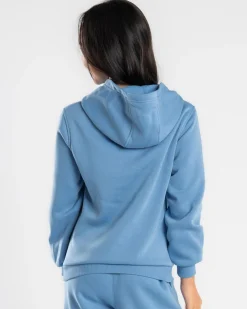 Outerwear*Nike Girls' Club Hoodie Blue Beyond/white