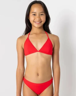 Clearance Girls' Coco Fixed Triangle Bikini Set Kids Bikinis