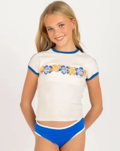 Tops*Rip Curl Girls' Cody Welsh Ringer T-Shirt Bone