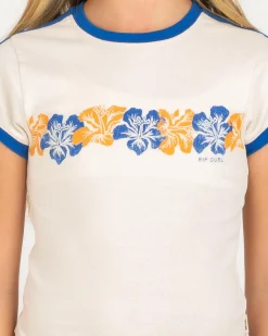 Tops*Rip Curl Girls' Cody Welsh Ringer T-Shirt Bone