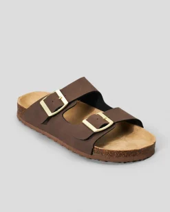 Slides & Sandals*Ava And Ever Girls' Cortina Slide Sandals Mocha